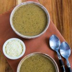 Грибной суп с цветной капустой и пармезаном